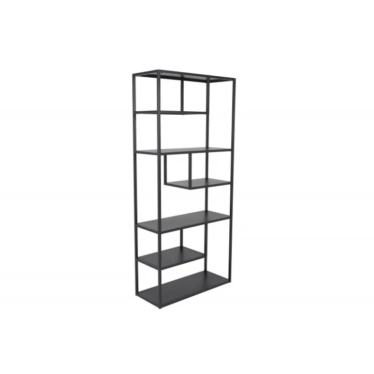 Staal Reol 85 x 188 cm - Sort