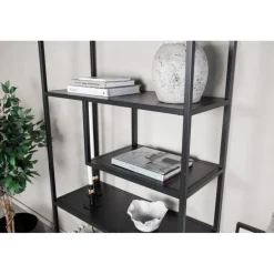 Staal Reol 85 x 188 cm - Sort