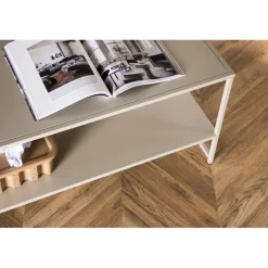 Staal Sidebord - Beige