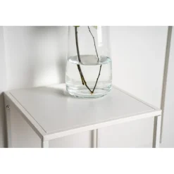 Staal Sidebord - Hvid