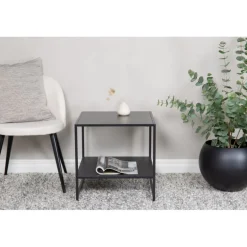 Staal Sidebord - Sort