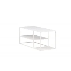 Staal Sofabord - Hvid
