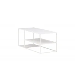 Staal Sofabord - Hvid