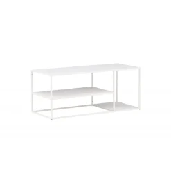 Staal Sofabord - Hvid