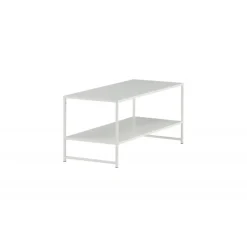 Staal Sofabord - Hvid