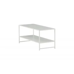 Staal Sofabord - Hvid