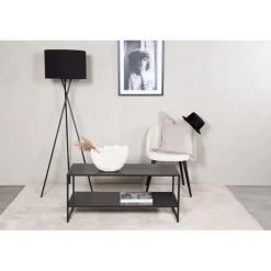 Staal Sofabord - Sort