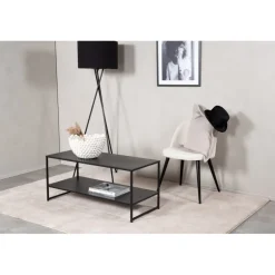 Staal Sofabord - Sort