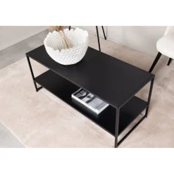 Staal Sofabord - Sort