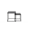 Staal Sofabord - Sort