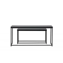 Staal Sofabord - Sort