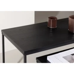 Staal Sofabord - Sort