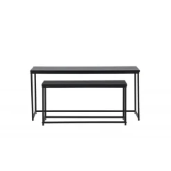 Staal Sofabord - Sort