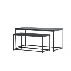 Staal Sofabord - Sort