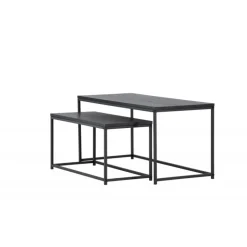 Staal Sofabord - Sort