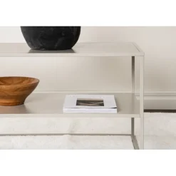 Staal Sofabord 120cm - Beige