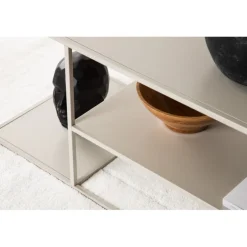 Staal Sofabord 120cm - Beige