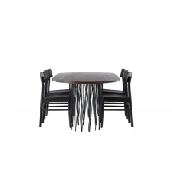 Sten Ovalt Spisebordssæt, Montros