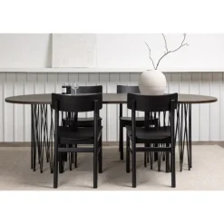 Sten Ovalt Spisebordssæt, Montros