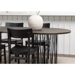 Sten Ovalt Spisebordssæt, Montros