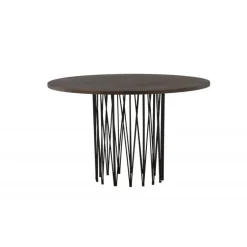 Sten Rundt Rundt spisebord - Sort og Mocca