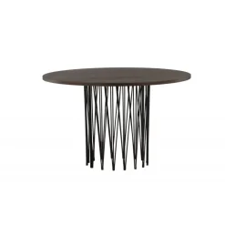 Sten Rundt Rundt spisebord - Sort og Mocca