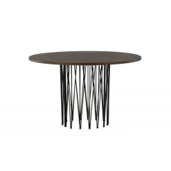 Sten Rundt Rundt spisebord - Sort og Mocca