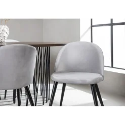 Sten Spisestuesæt - Grå og Mocca