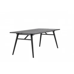 Stilfuldt Spisebord - Sort og Light Brushed