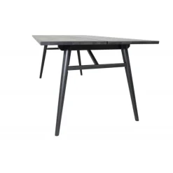 Stilfuldt Spisebord - Sort og Light Brushed