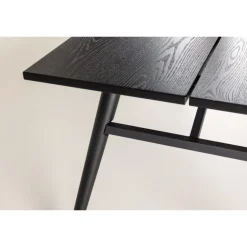 Stilfuldt Spisebord - Sort og Light Brushed