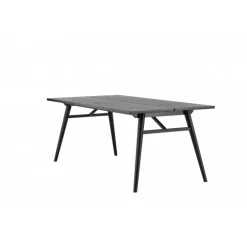 Stilfuldt Spisebord - Sort og Light Brushed