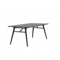 Stilfuldt Spisebord - Sort og Light Brushed