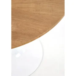 STING bord, - top - gylden eg, ben - Hvid