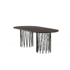 Stone oval Ovalt spisebord - Sort og Mocca