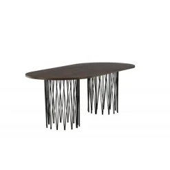 Stone oval Ovalt spisebord - Sort og Mocca