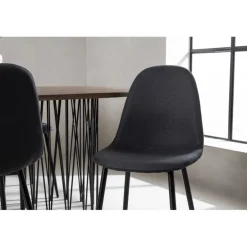 Stone Oval Spisebordssæt - Sort og Mocca