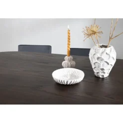 Stone Ovalt spisebordssæt - Sort og Mocca