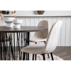 Stone Rundt Spisebordssæt - Beige og Mocca