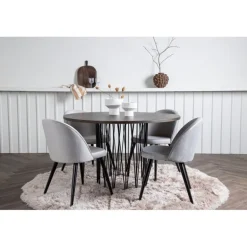 Stone Rundt Spisebordssæt - Grå og Mocca