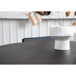 Stone Rundt Spisebordssæt - Sort og Mocca