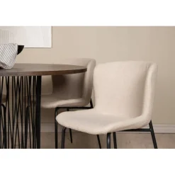 Stone Rundt Spisebordssæt - Mørkegrå og Mocca