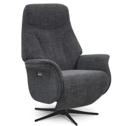 Storm lænestol Antracit stof med skammel (motorbetjent)