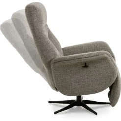 Storm lænestol m. indbygget skammel manuel