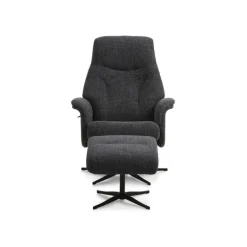 Storm lænestol med skammel - Antracit