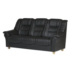 Strib 3 personers sofa Læder