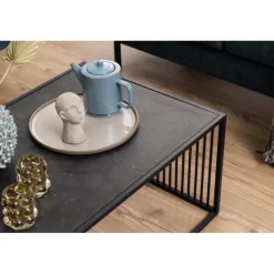 Strington sofabord grå;sort glas;MDF