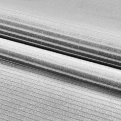 Style Kortluvet tæppe Ensfarvet - Sølv