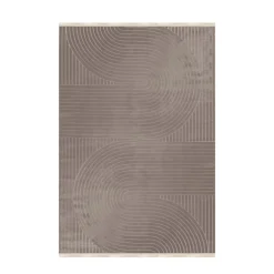 Style Kortluvet tæppe Ensfarvet - Mokka