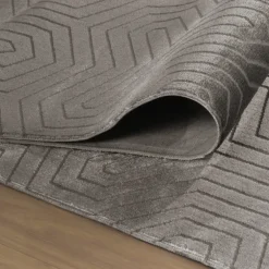 Style Kortluvet tæppe Ensfarvet - Mokka